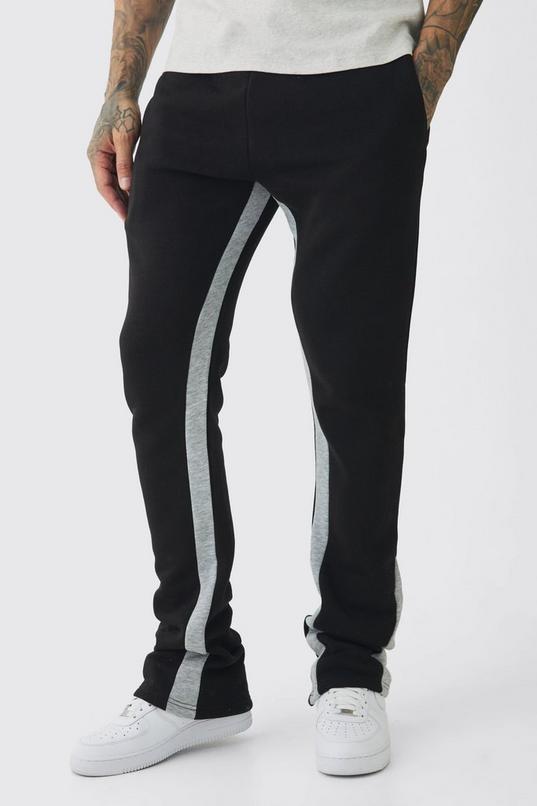 Tall Stacked Fit Gusset Joggers by BOOHOOMAN