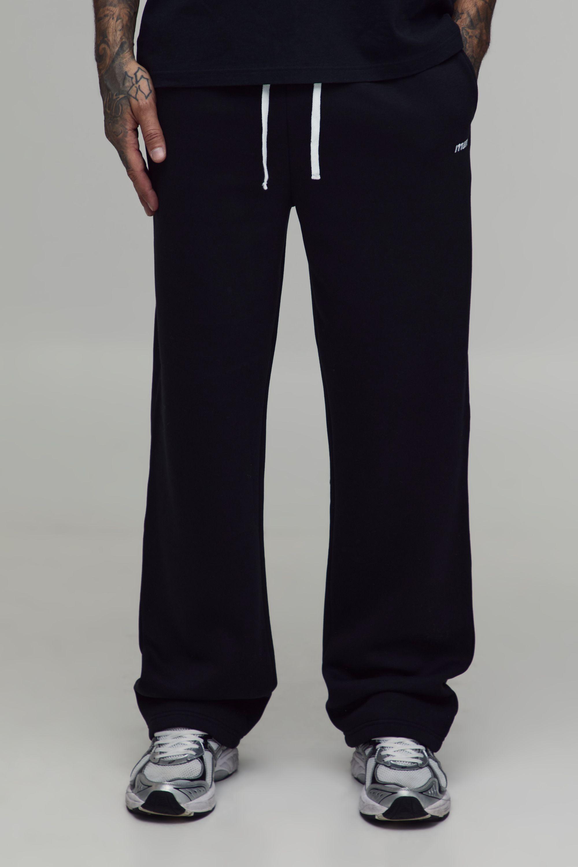 Tall Straight Fit Man Sport Embroidered Jogger by BOOHOOMAN