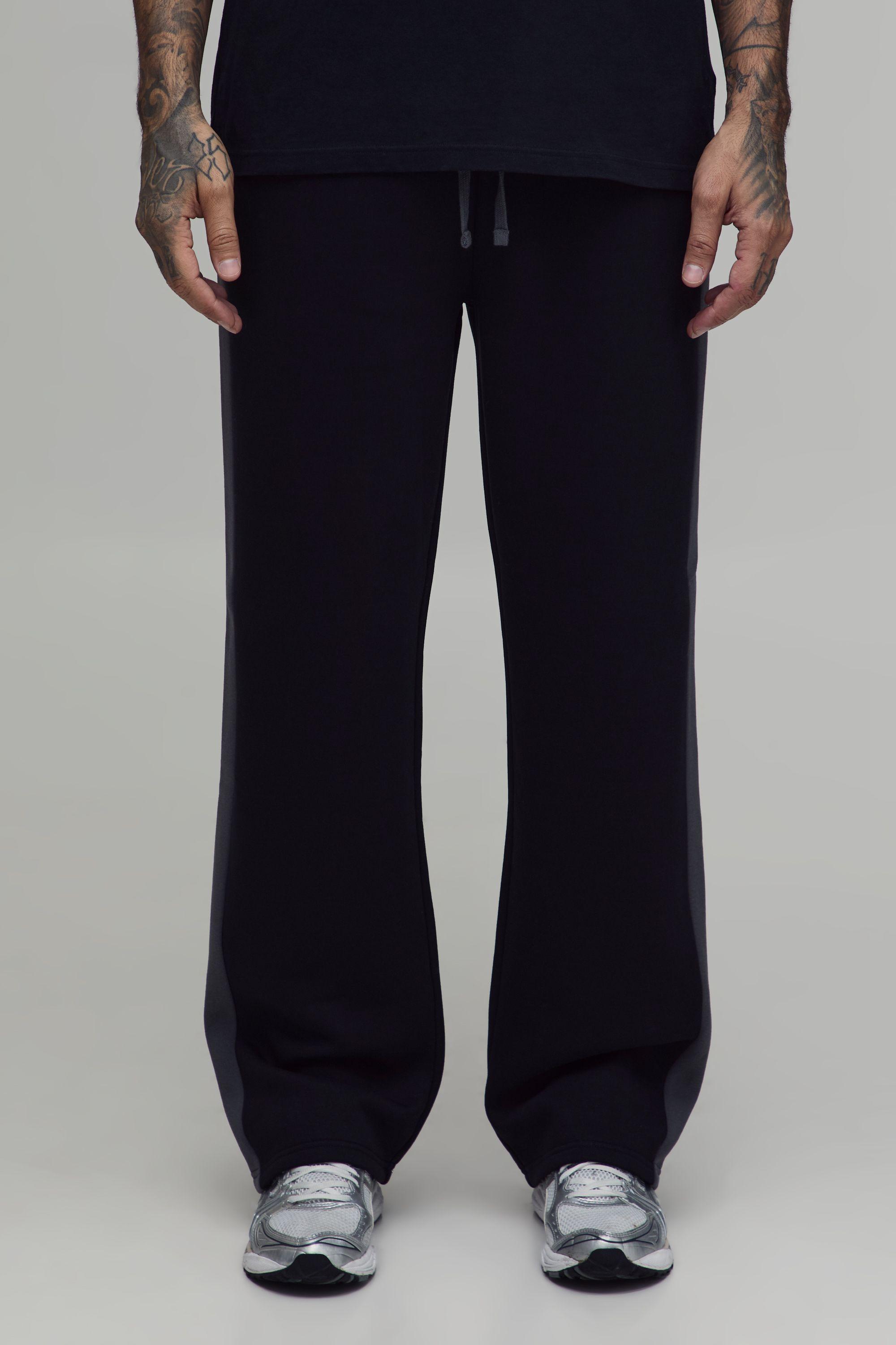 Tall Straight Fit Panelled Jogger by BOOHOOMAN