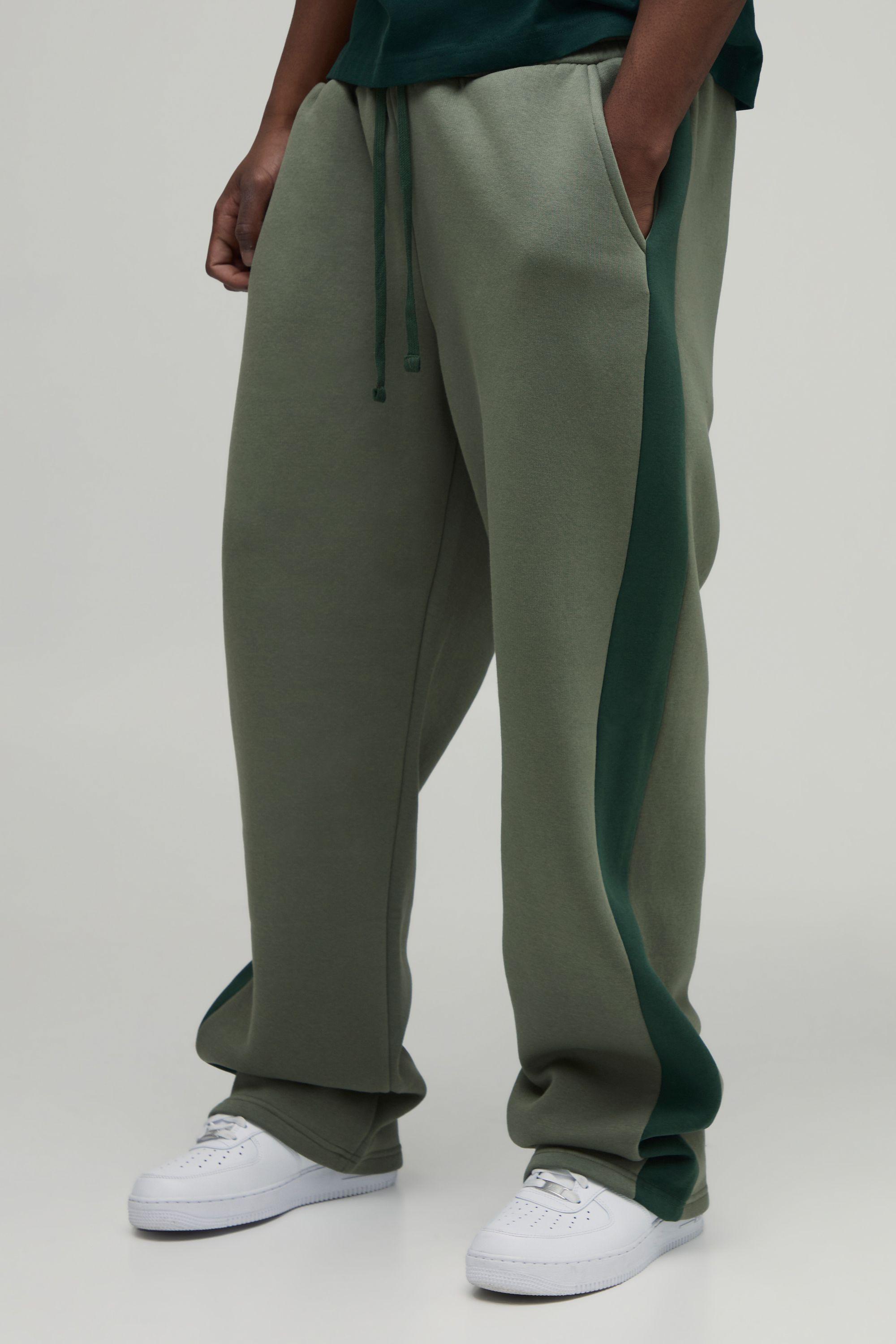 Tall Straight Fit Panelled Jogger by BOOHOOMAN