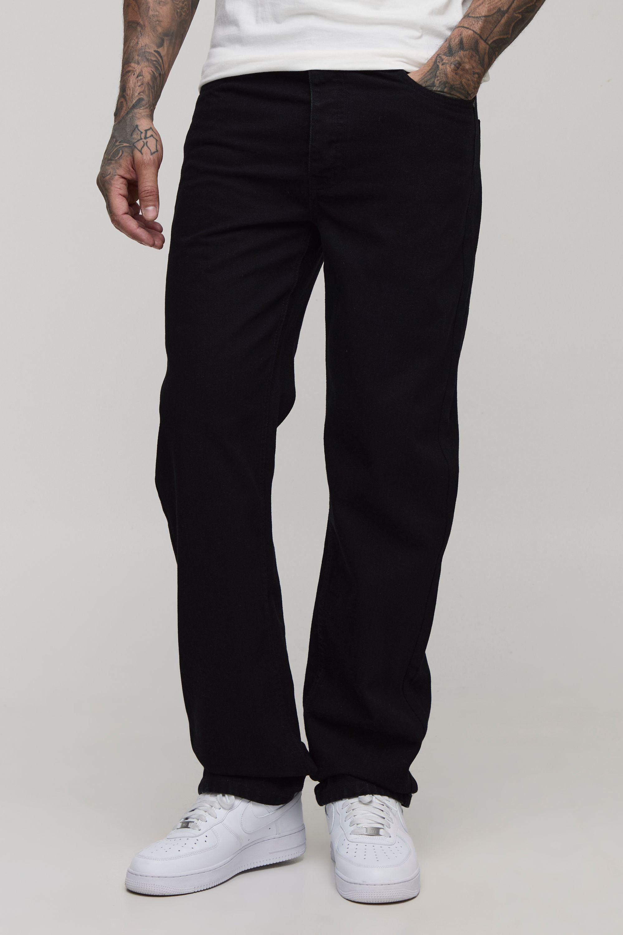 Tall Straight Rigid Jeans by BOOHOOMAN