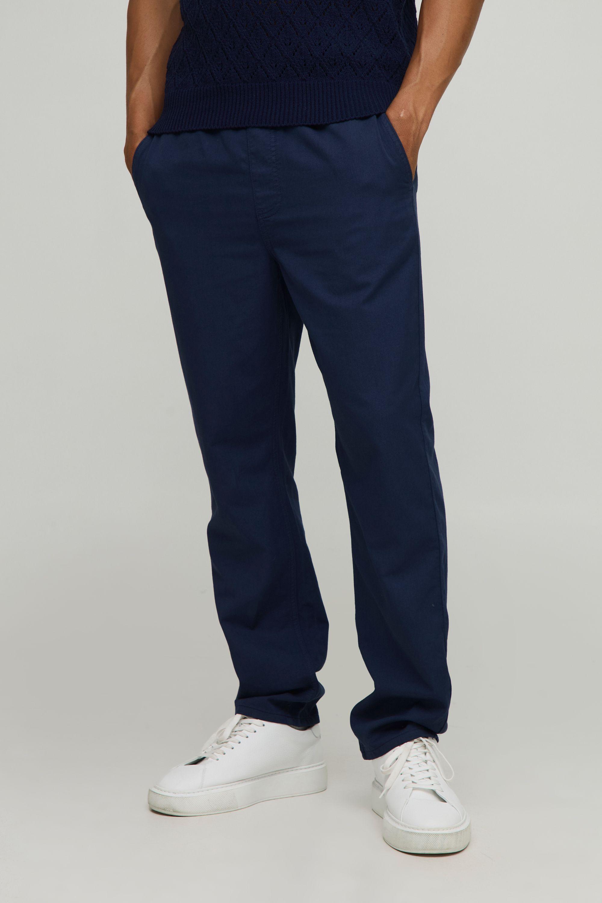 Tapered Fit Lightweight Chinos by BOOHOOMAN