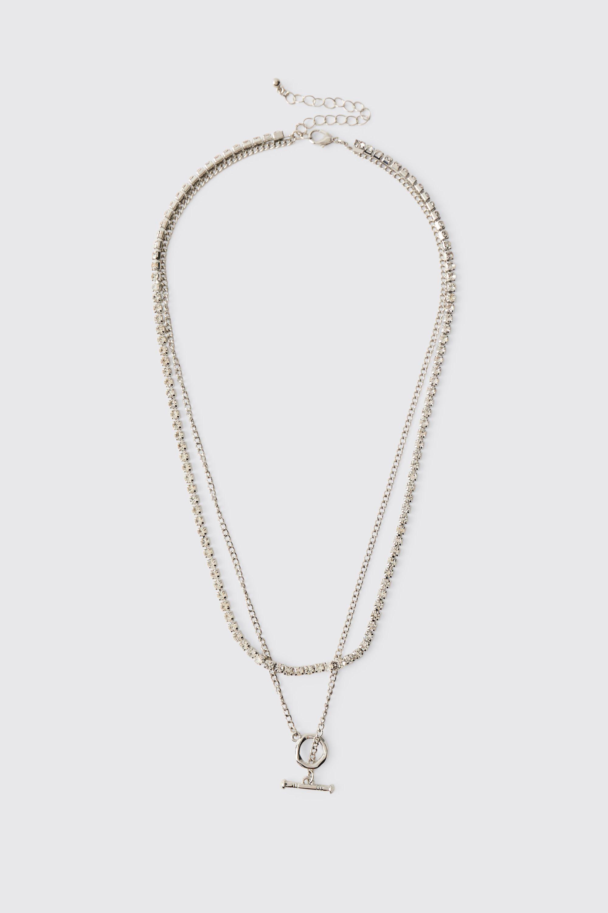 Toggle Layered Necklace by BOOHOOMAN