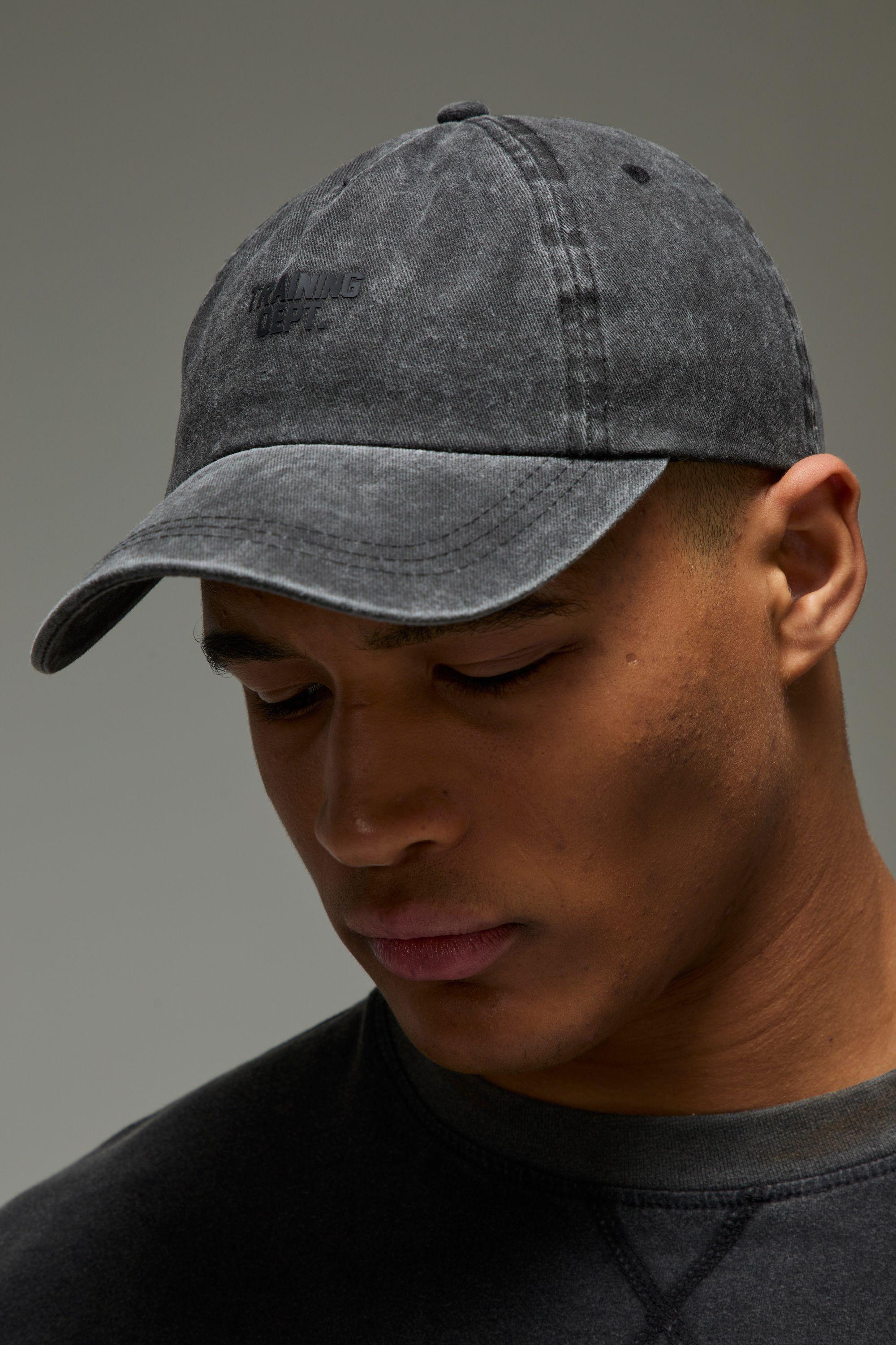 Training Dept Washed Cap by BOOHOOMAN