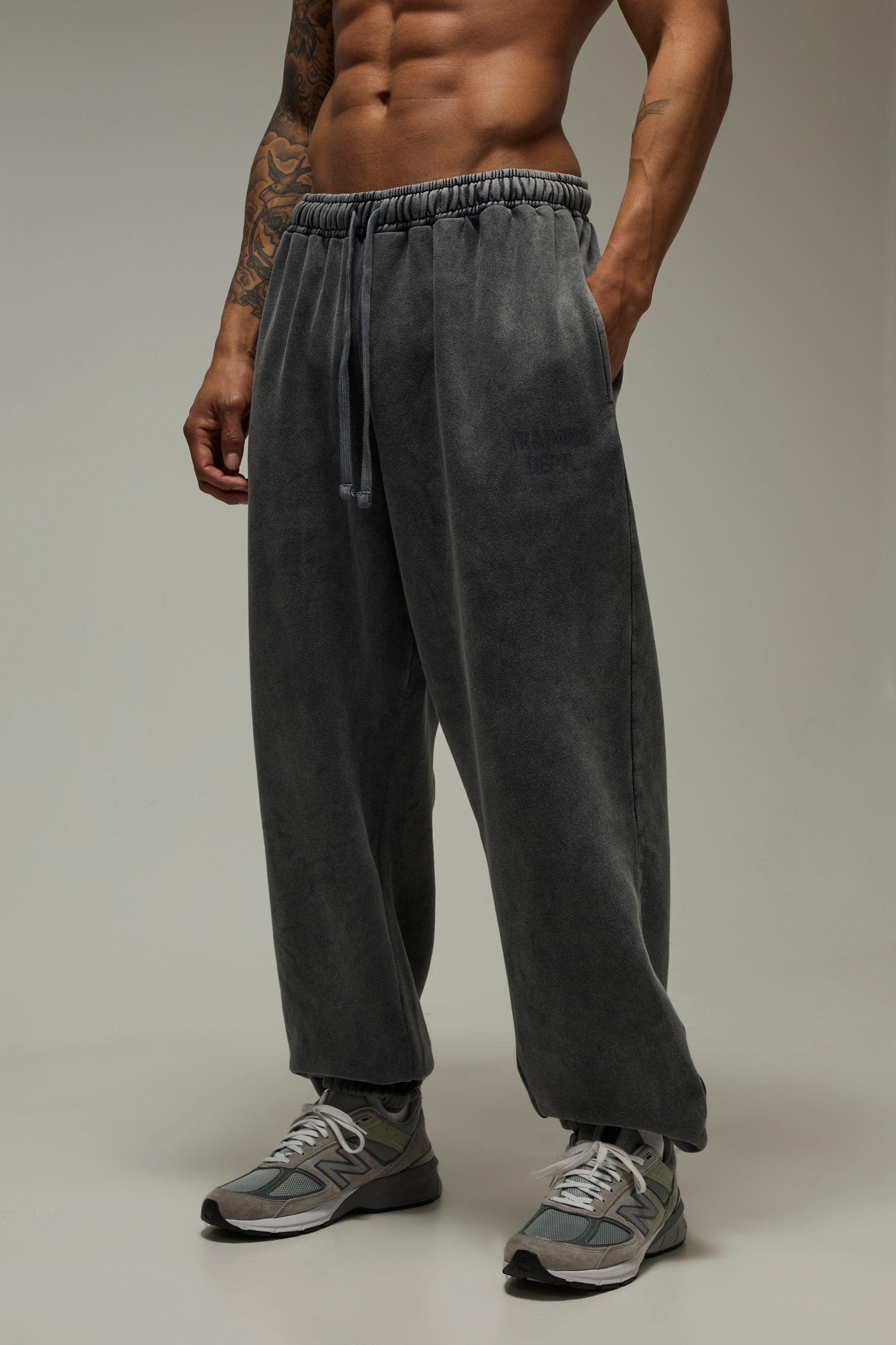 Training Dept Washed Oversized Jogger by BOOHOOMAN
