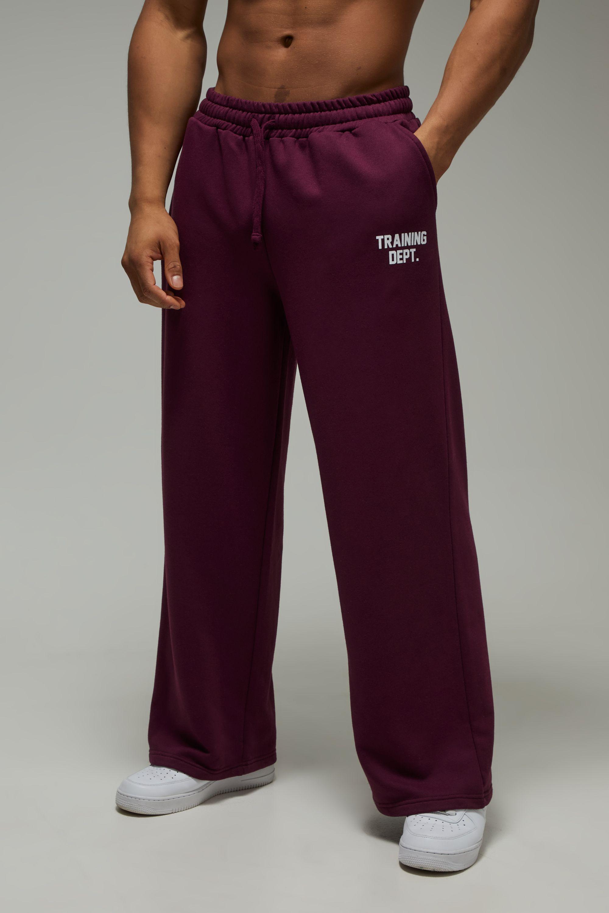 Training Dept Wide Leg Loopback Jogger by BOOHOOMAN