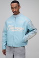 Tumbled PU Homme Moto Jacket by BOOHOOMAN