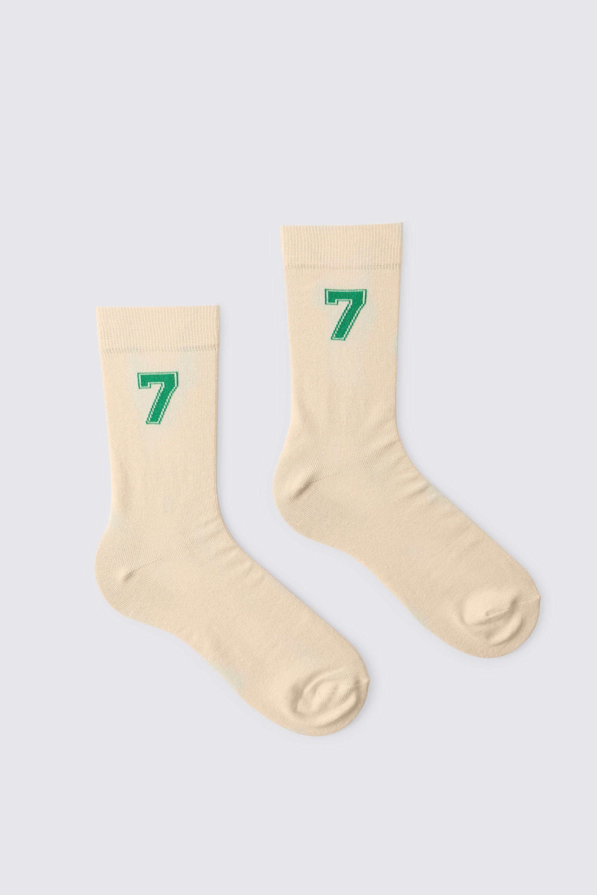Varsity 7 Sock by BOOHOOMAN