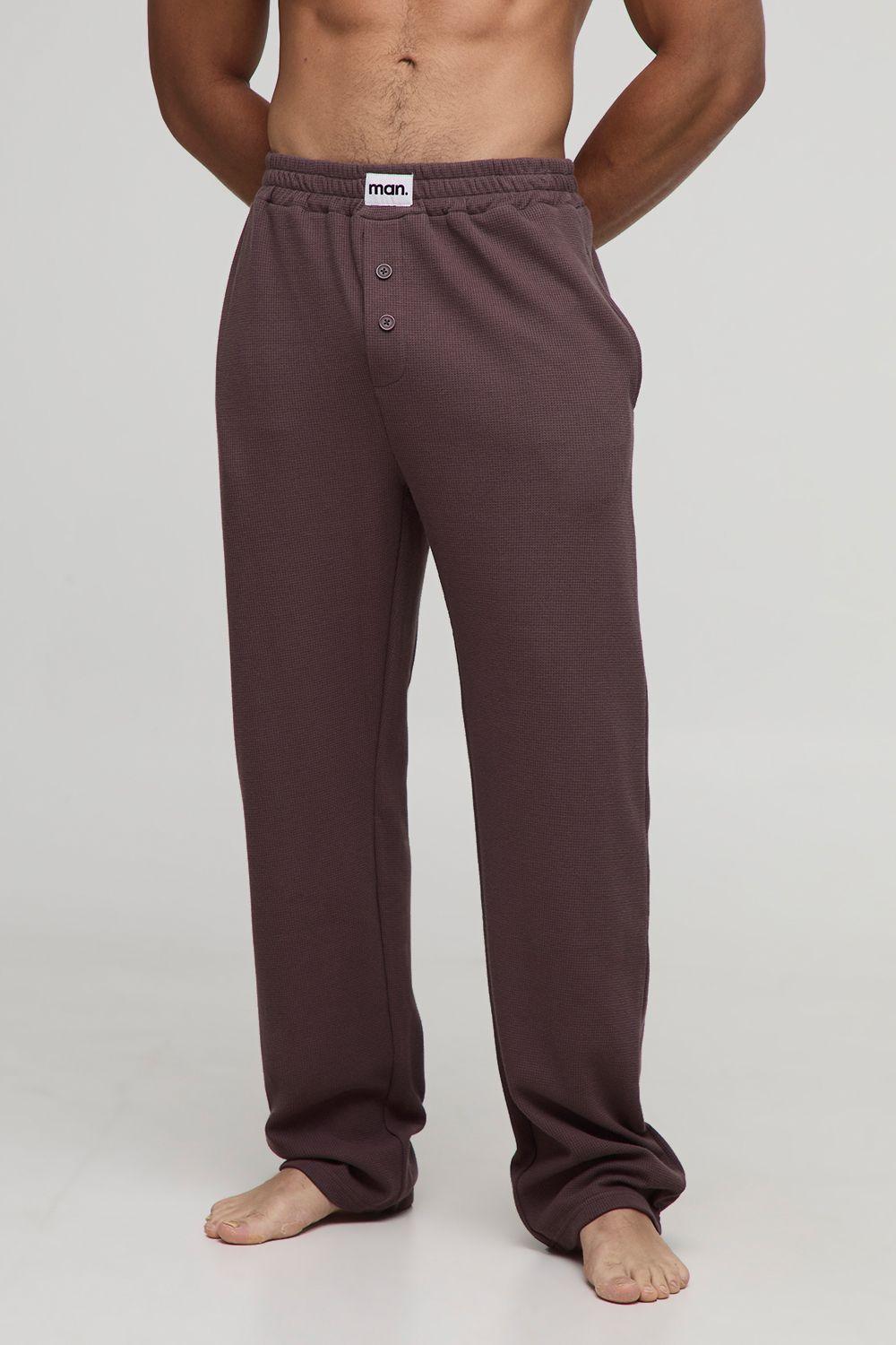 Waffle Loungewear Joggers by BOOHOOMAN