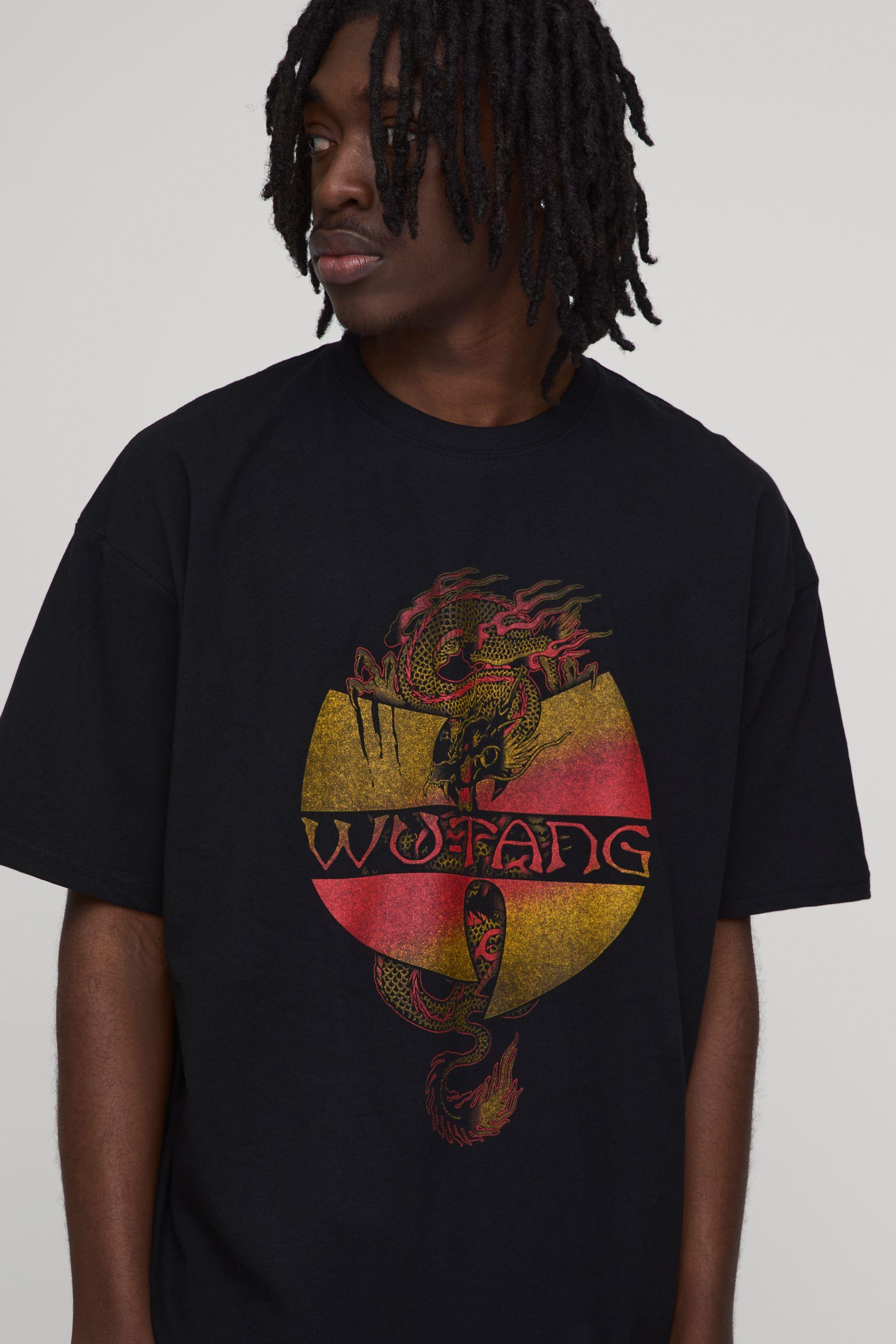 Wu-Tang Dragon Oversized License Print T-shirt by BOOHOOMAN