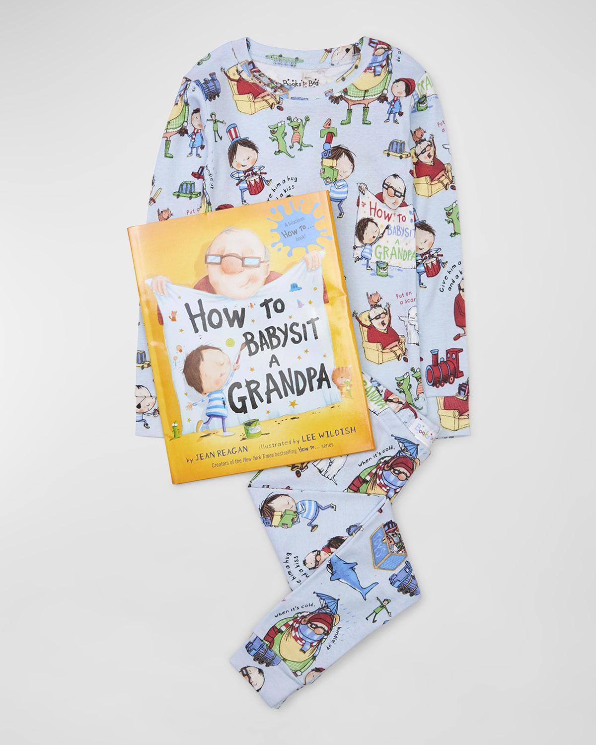 Boy's How To Babysit A Grandpa Pajama Gift Set, Size 2-6 by BOOKS TO BED