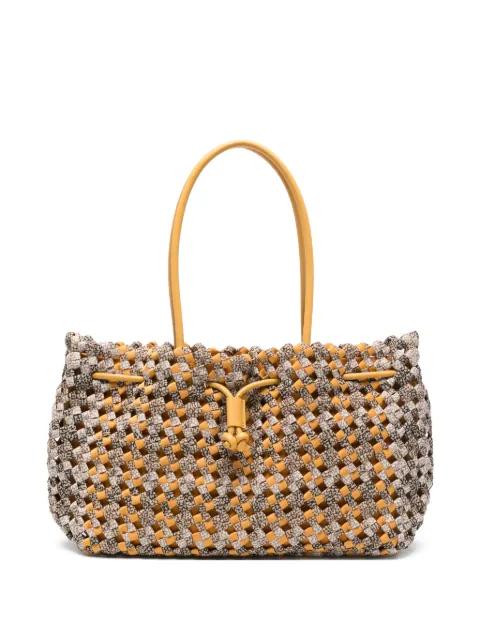 medium La Nido woven drawstring shoulder bag by BORBONESE