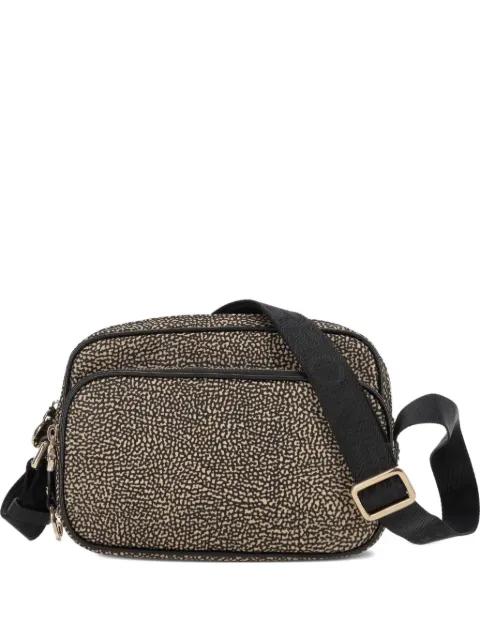 printed shoulder bag by BORBONESE