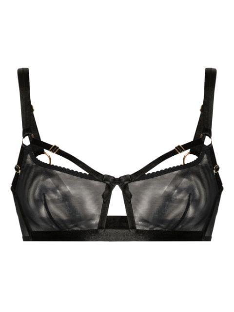 Bondage Belle mesh bra by BORDELLE