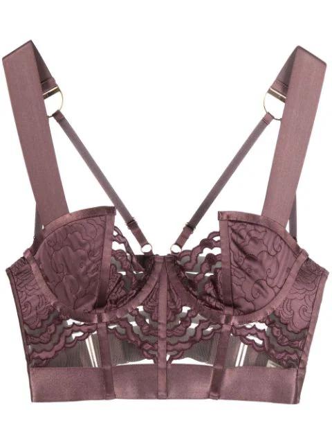 Dala underwired satin bra by BORDELLE