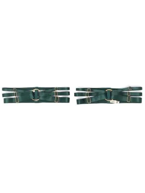 multi-strap garters by BORDELLE
