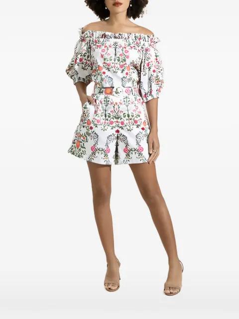 Gwen floral-print off-the-shoulder top by BORGO DE NOR