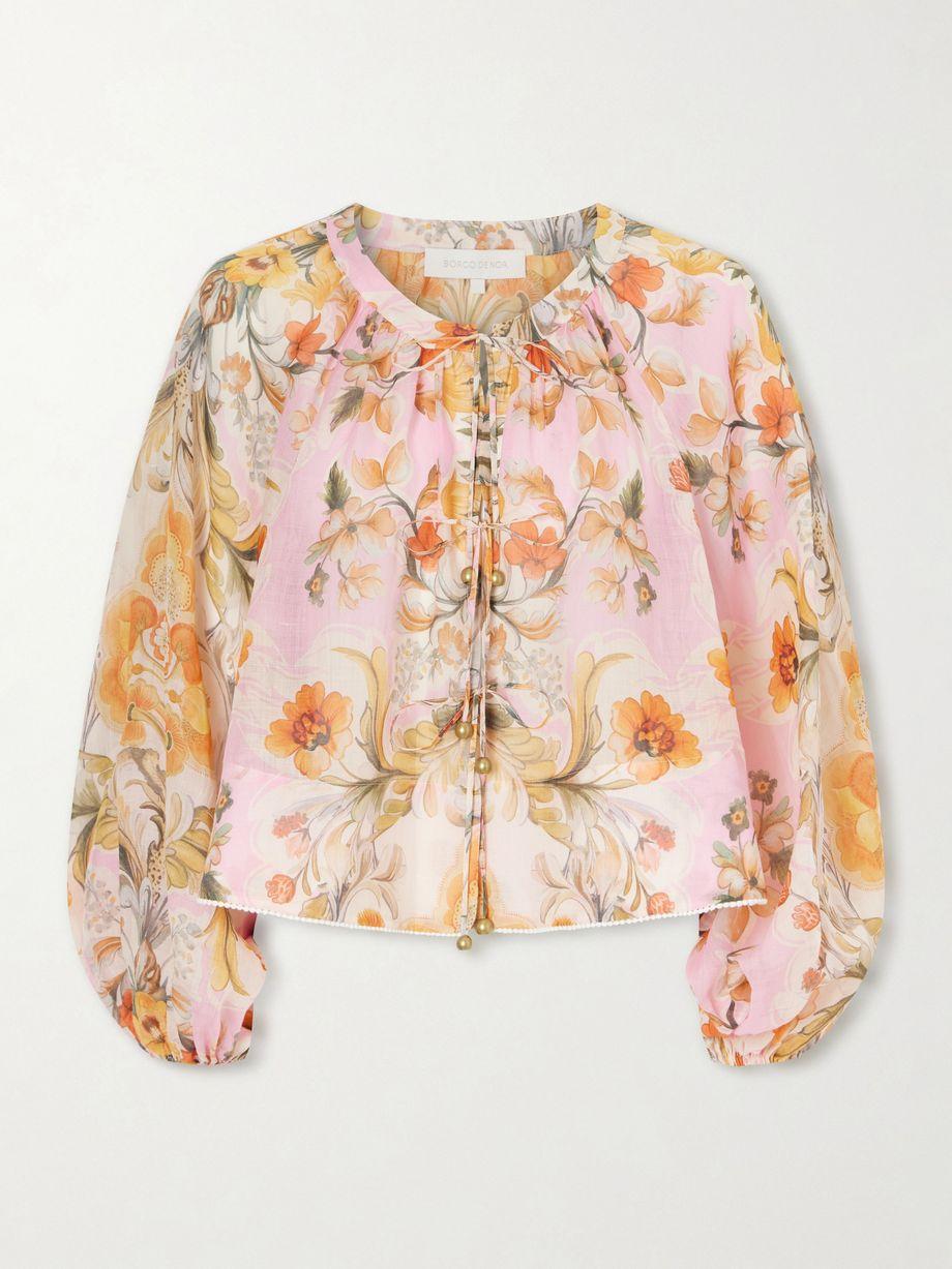 Henri ramie floral blouse by BORGO DE NOR