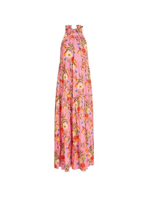 Pandora floral-print tiered dress by BORGO DE NOR