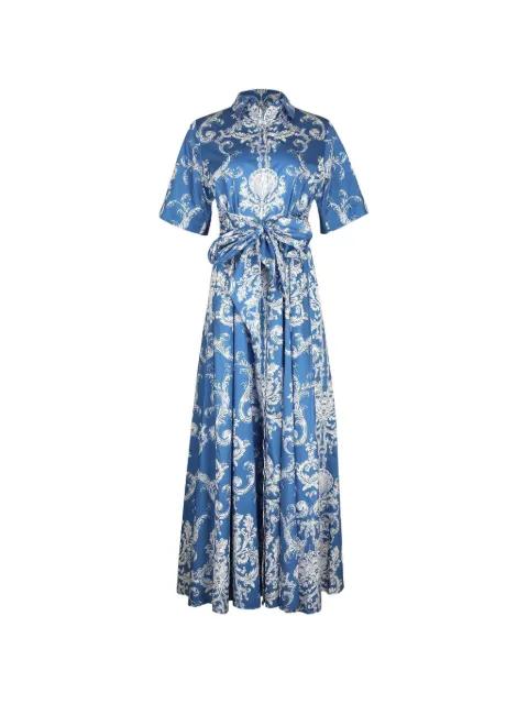 Posie Barocco-print maxi dress by BORGO DE NOR