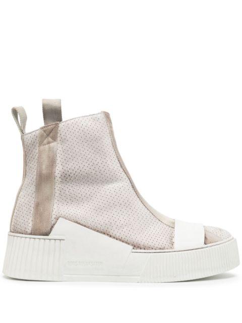Bamba 5 distressed-effect sneakers by BORIS BIDJAN SABERI