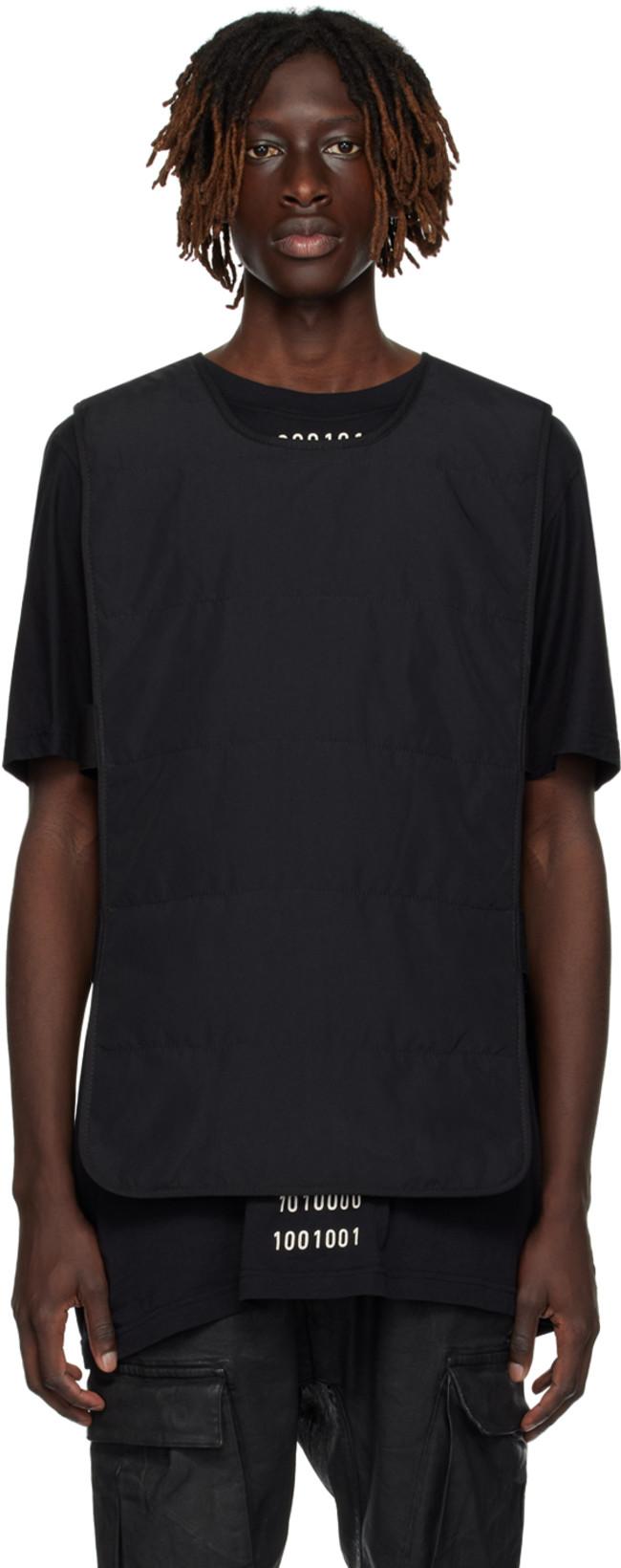 Black BIB 1 BP Vest by BORIS BIDJAN SABERI