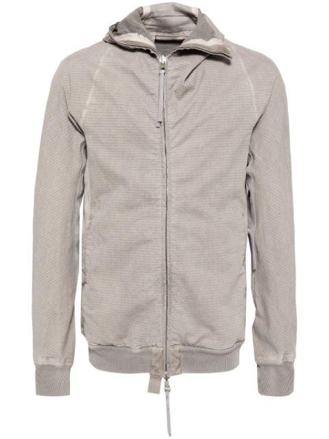 asymmetric cotton hoodied jacket by BORIS BIDJAN SABERI