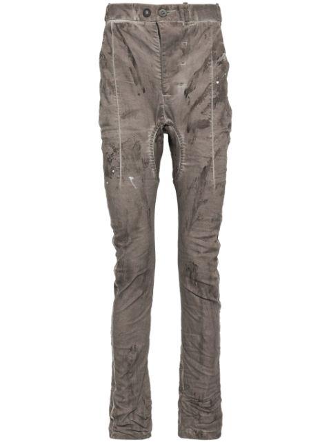 distress finish trousers by BORIS BIDJAN SABERI