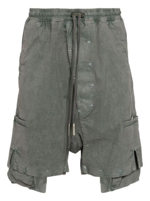 drop-crotch drawstring shorts by BORIS BIDJAN SABERI