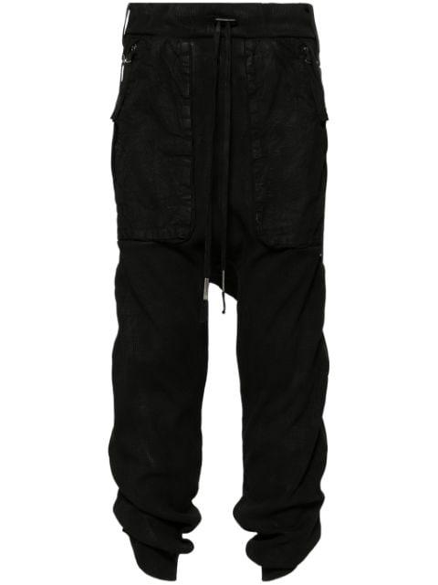 mid-rise cropped track trousers by BORIS BIDJAN SABERI
