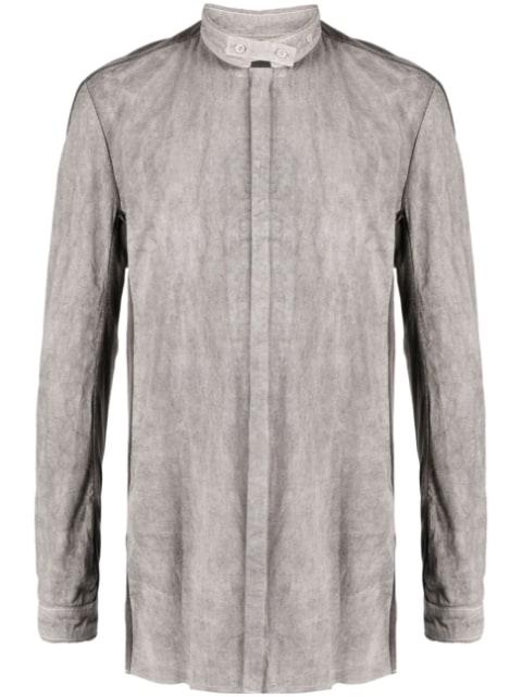 stand-up-collar cotton shirt by BORIS BIDJAN SABERI