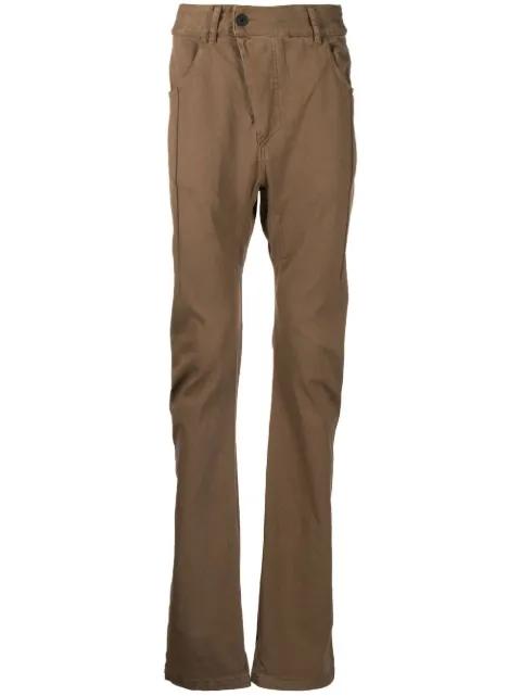 straight-leg off-centre trousers by BORIS BIDJAN SABERI