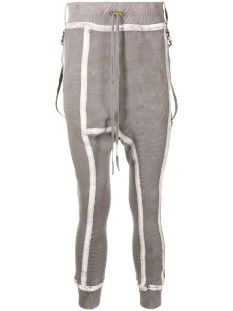 tape-detail drawstring track pants by BORIS BIDJAN SABERI