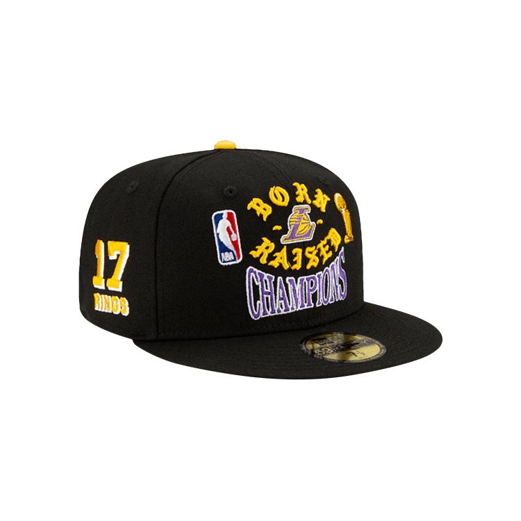Born x Raised Los Angeles Lakers Championship 59Fifty Fitted 'Black' by BORNXRAISED Born x Raised Los Angeles Lakers Championship 59Fifty Fitted 'Black' by BORNXRAISED