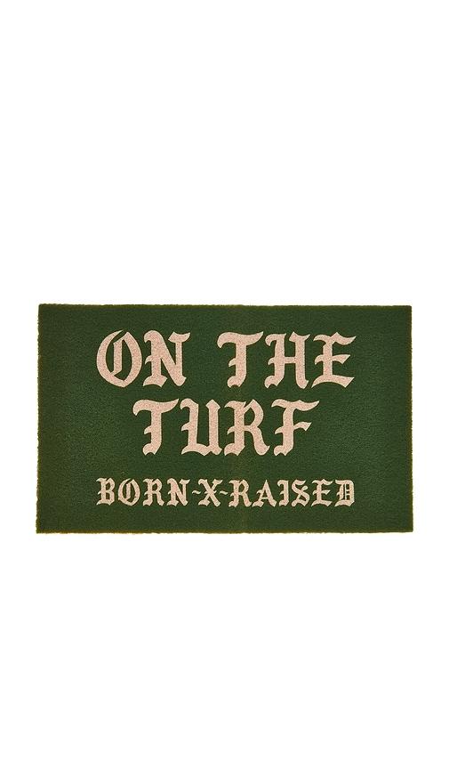 Born x Raised On The Turf Doormat in Green by BORNXRAISED