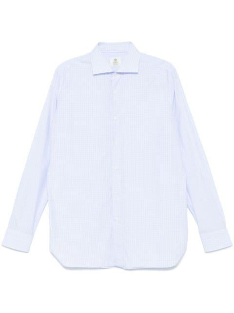 check-pattern shirt by BORRELLI