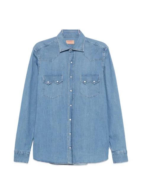 button-down denim shirt by BORRIELLO NAPOLI