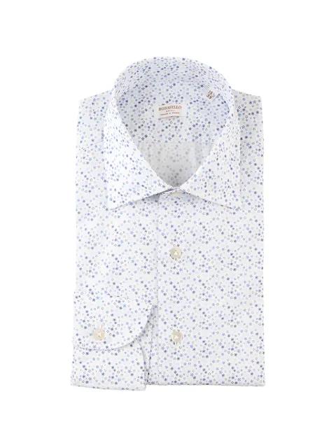 floral-print spread-collar shirt by BORRIELLO NAPOLI