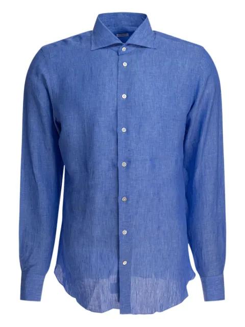 long-sleeve linen shirt by BORRIELLO NAPOLI