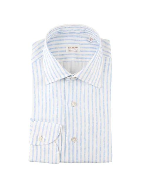 stripe-print long-sleeved shirt by BORRIELLO NAPOLI