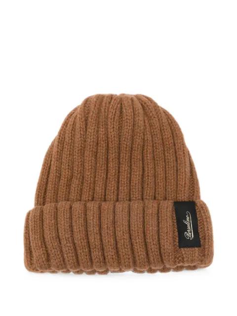 Hill ribbed-knit beanie hat by BORSALINO