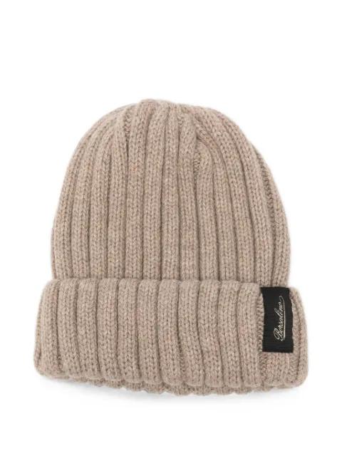 Hill ribbed-knit beanie hat by BORSALINO