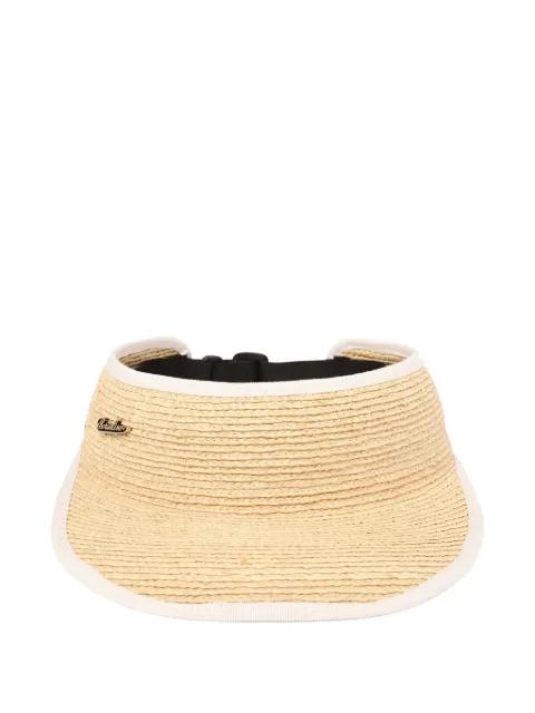 Jenny woven straw visor by BORSALINO