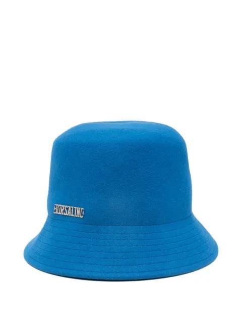 logo-plaque bucket hat by BORSALINO