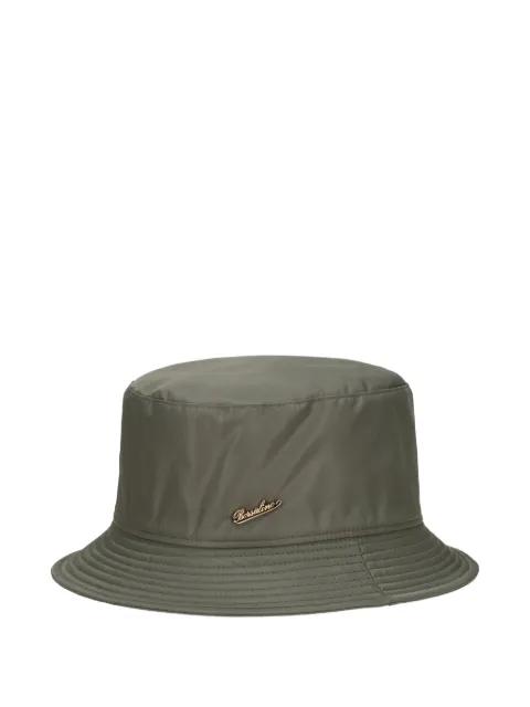 logo-plaque bucket hat by BORSALINO