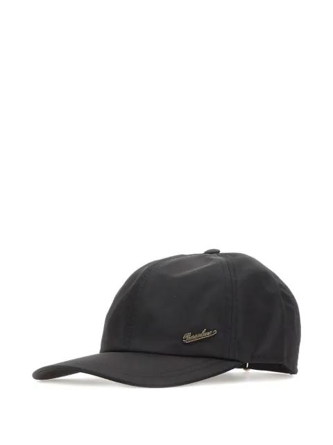 metal-logo baseball cap by BORSALINO