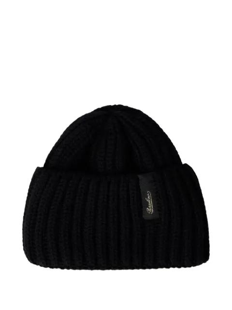 ribbed-knit beanie hat by BORSALINO