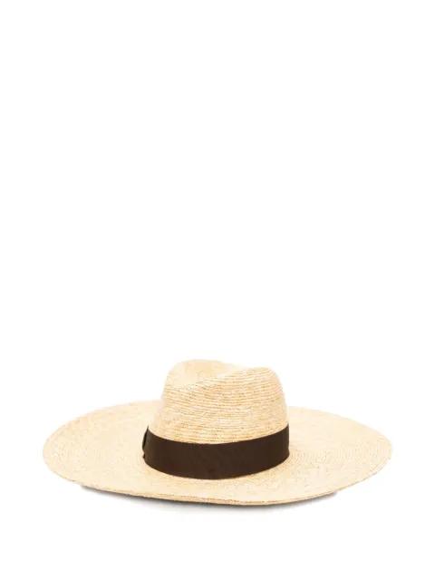 wide-brim straw hat by BORSALINO