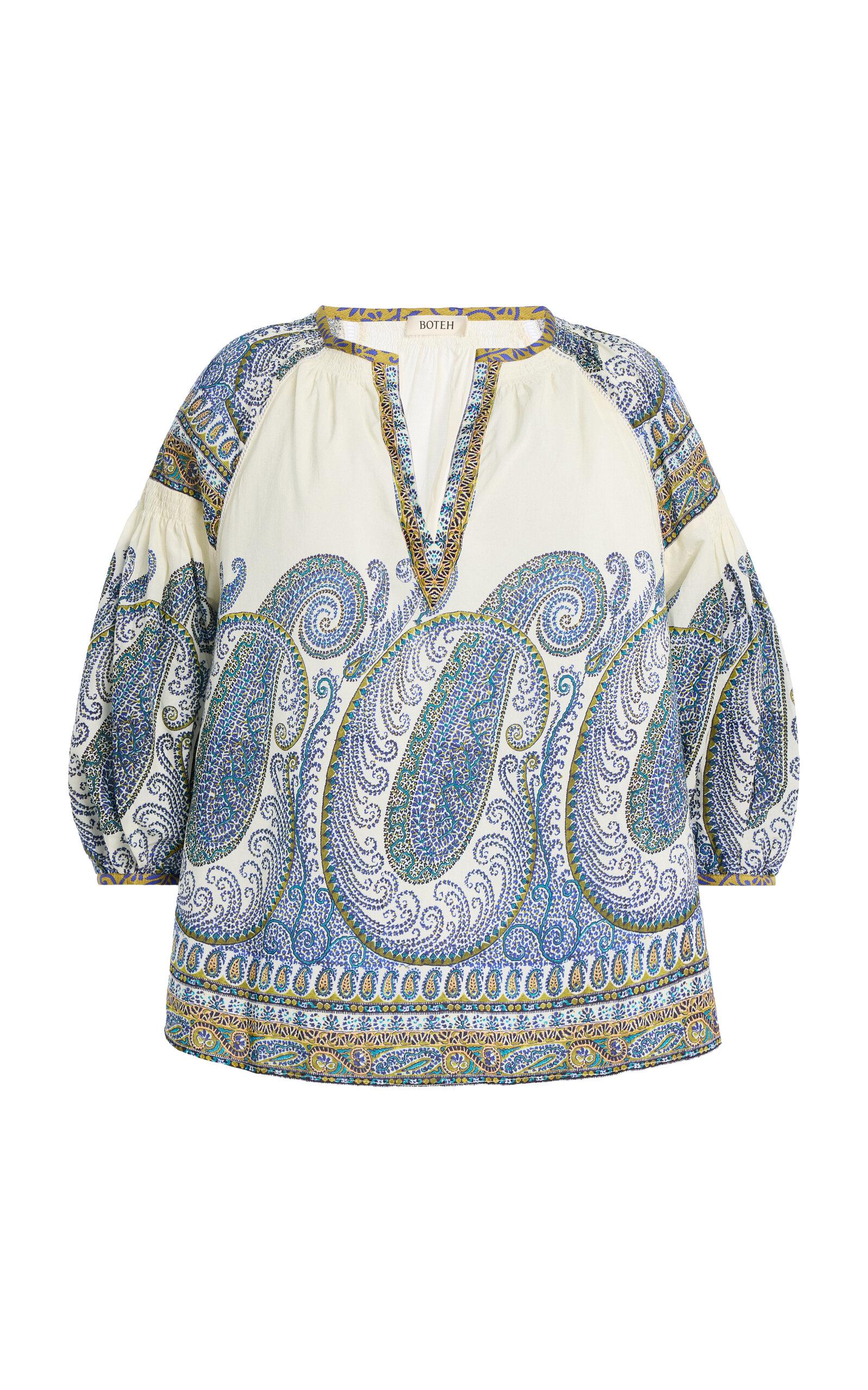 BOTEH Arcadia Paisley Smock Blouse  - Moda Operandi by BOTEH
