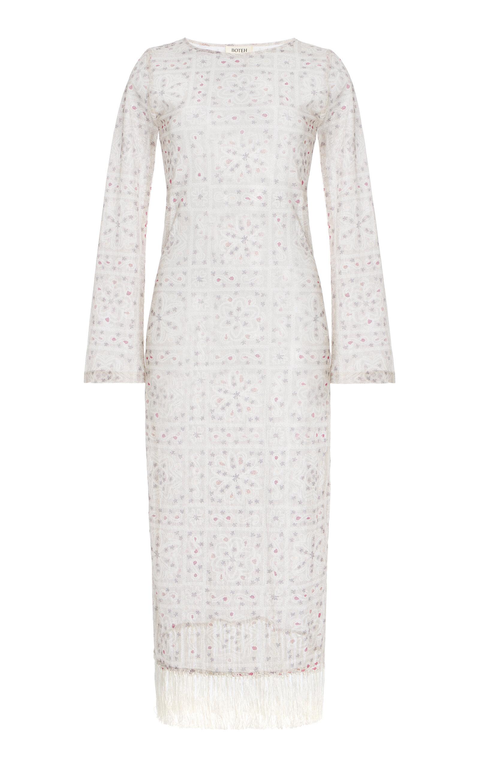 BOTEH Folkora Fringed Cotton Mesh Dress - Moda Operandi by BOTEH